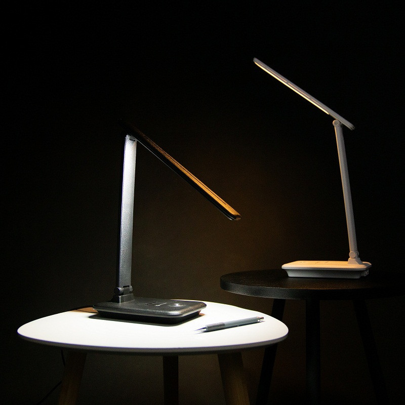 LED светильник настольный аккумуляторный с функцией повербанка 10Вт, черный Днепр - изображение 4