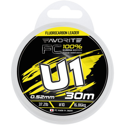 Флюорокарбон Favorite U1 FC 30m 10/0.52mm 37.2lb/16.86kg (1693.12.21) Винница - изображение 2
