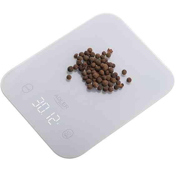 Ваги кухонні Adler AD 3181 grey електронні/ 10кг/ г; кг, фунт/ 2хААА/ автовимкнення/ скло Вінниця