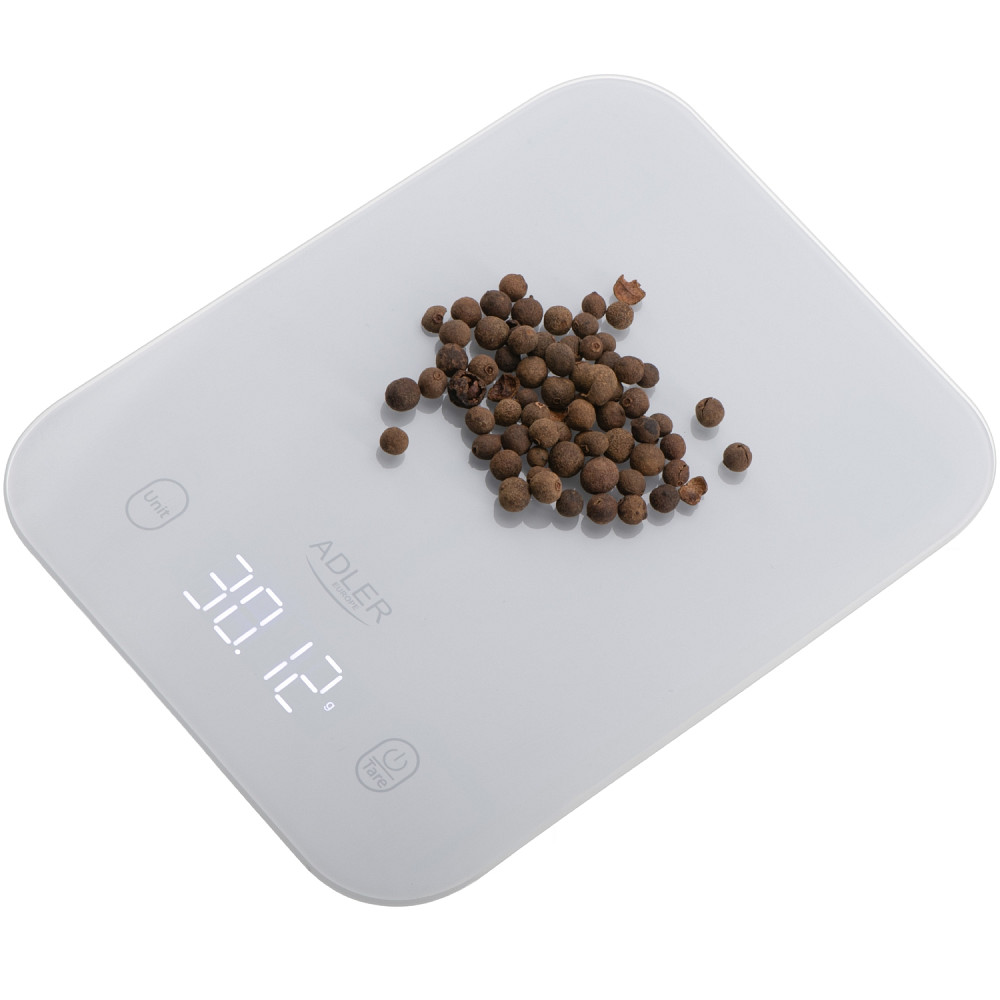 Ваги кухонні Adler AD 3181 grey електронні/ 10кг/ г; кг, фунт/ 2хААА/ автовимкнення/ скло Вінниця - фото 5