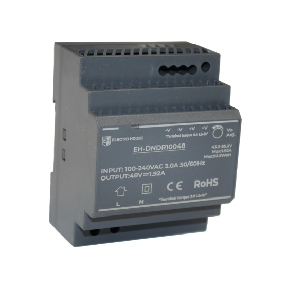 Блок питания на DIN-рейку 92.5 Вт 1.92 А 48 В Днепр