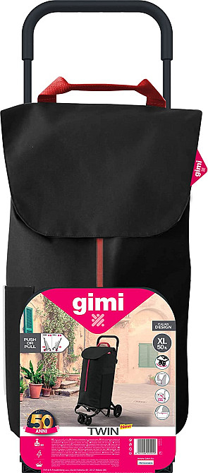 Сумка-тележка Gimi Twin Black (169325) Киев - изображение 3