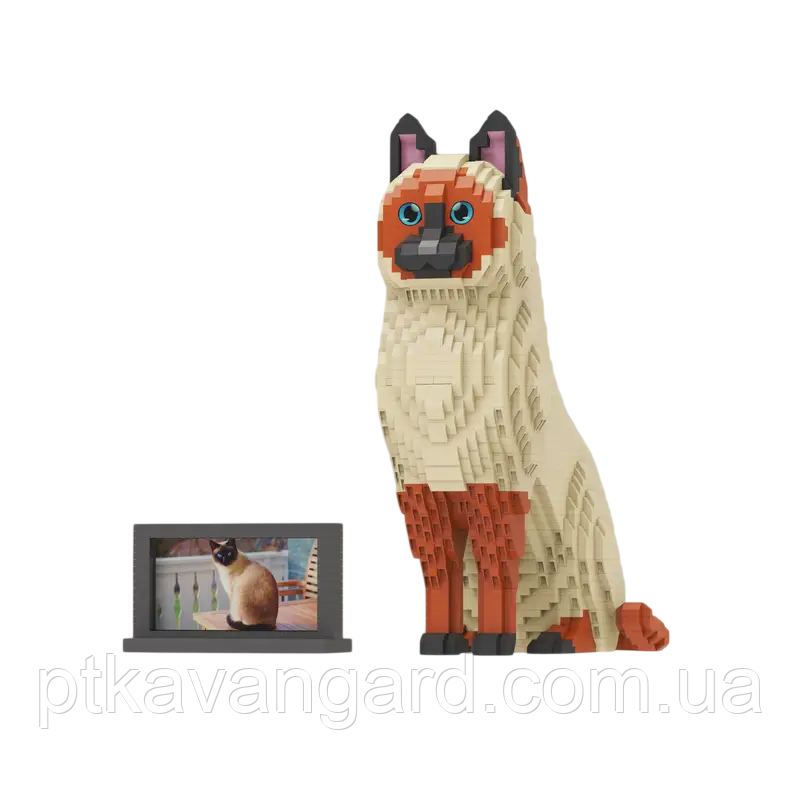 Конструктор сіамський котик із рамкою 2913 деталей DMG 007 Хмельницький - фото 5