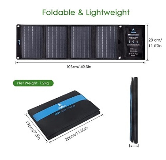 Солнечная панель Solar panel B401 28W + 2xUSB Зарядное устройство Винница - изображение 2