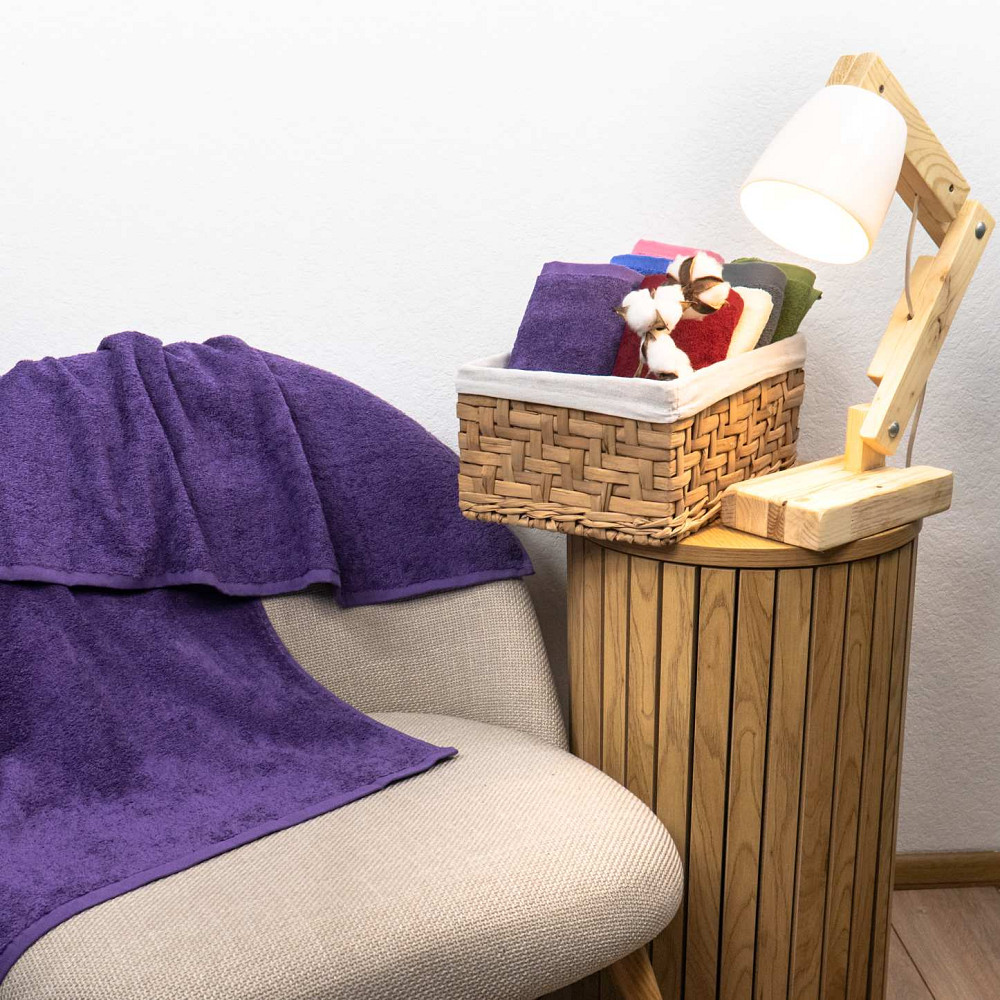 Рушник універсальний GM Textile 50х90см 400г/м2 (Фіолетовий) Суми - фото 2