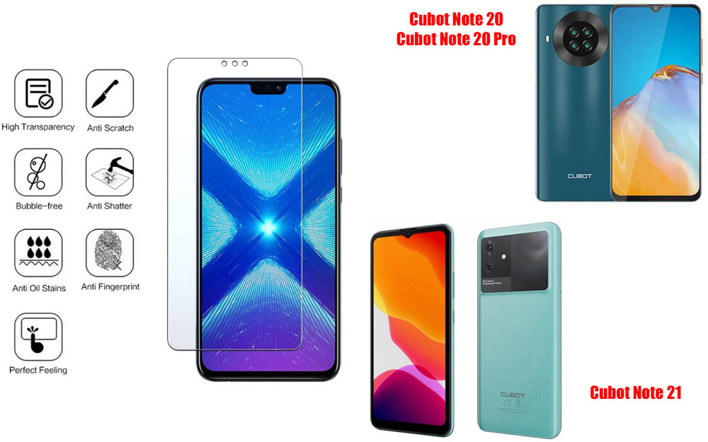 Защитное стекло NeoGlass для Cubot Note 20, Note 20 Pro, Note 21 – ультрапрозрачное и устойчивое Киев - изображение 4
