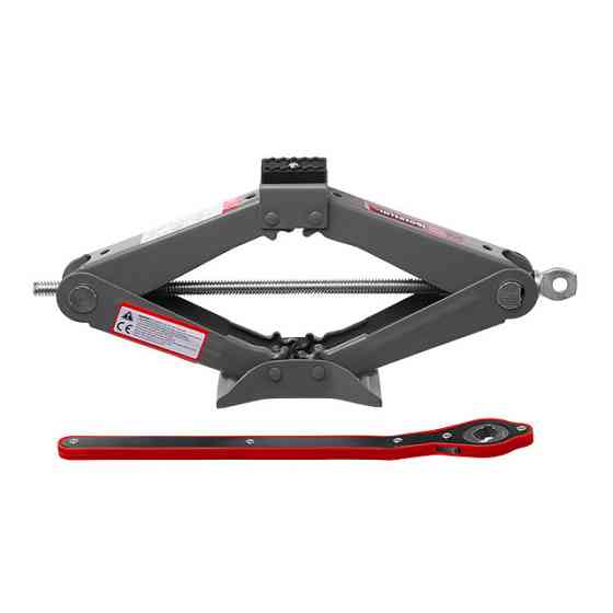 Домкрат механічний INTERTOOL GT0183, 1,5 т, з тріскачкою, гумовий упор, 90-370 мм, з висотою підйому до 370 мм Львів