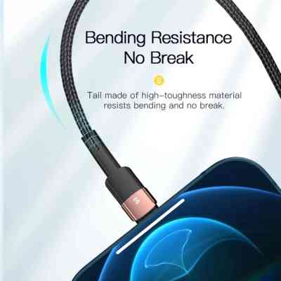 Дата кабель USB 2.0 AM to Lightning 2.0m 2.4A blue Essager (EXCL-XCA03) Винница