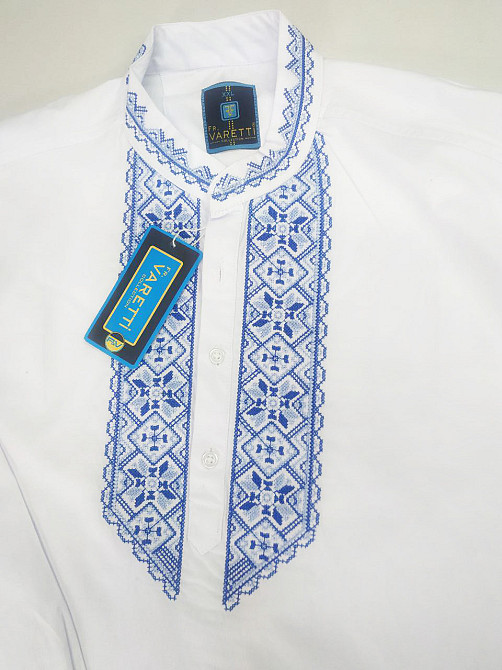 Сорочка вишиванка чоловіча Білий 2XL Харків - фото 4