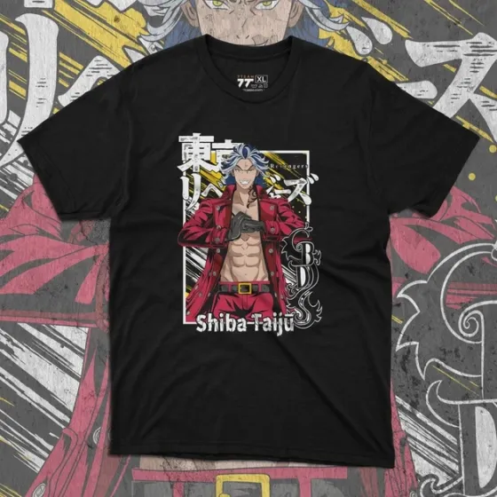 Футболка для подростка мальчика с принтом Токийские Мстители Тайджу Шиба Размер 160 Anime10609 Днепр