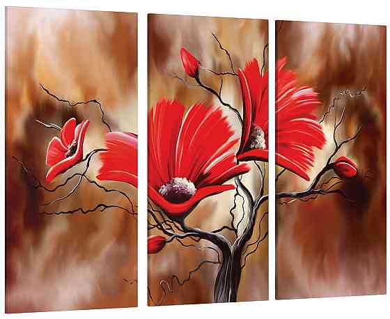 Модульна картина Квіти Абстракція Art-140_XXL Київ