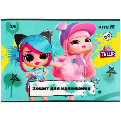Альбом для малювання Kite LOL, 24 аркуша (LO25-242) Вінниця