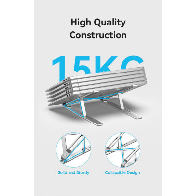 Підставка для ноутбука Laptop X-type Stand Silver Aluminum Alloy Vention Винница - изображение 12