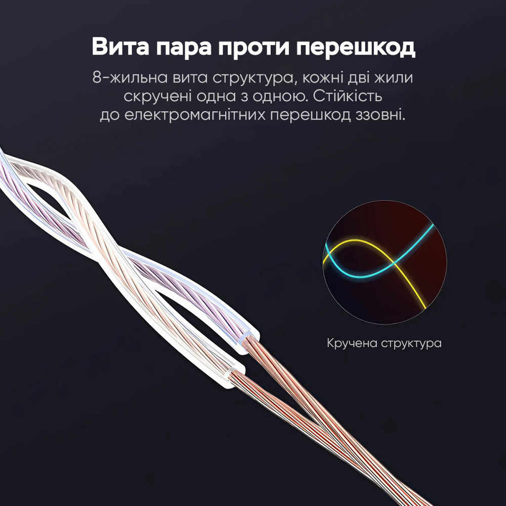 Кабель Vention Cat.5E UTP, 1.5 м, синий Киев - изображение 8