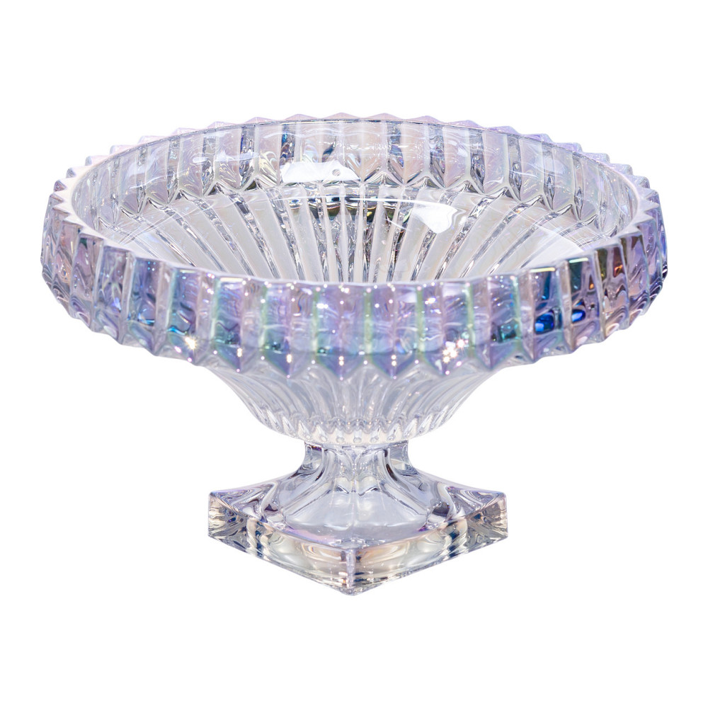 Yiwu Фруктовниця скляна на ніжці Ø29 (см) кругла ваза для фруктів цукерниця Прозорий HP-19-150R Коломыя - изображение 1