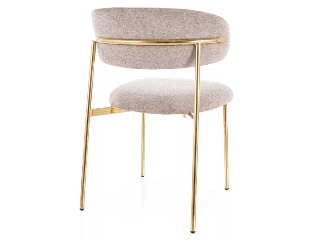 Стілець ELTON RAVEN золотий каркас/темний беж 30 Дніпро - фото 2