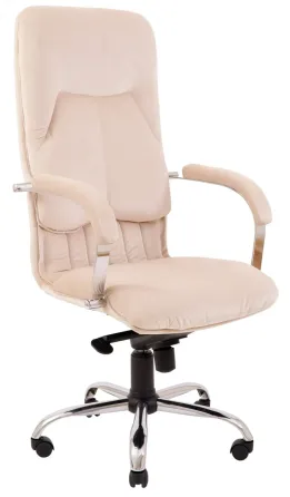 Офисное Кресло Руководителя Richman Nicosia Fankoni 02 Хром М2 AnyFix Бежевый Киев