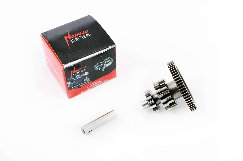 Шестерня електростартеру проміжна 4T CG/CB 125/150 (у зборі, під стартер 9 шліців) HONGJU Київ - фото 1