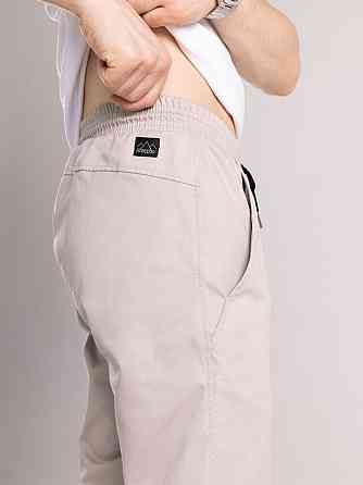 Мужские бежевые брюки демисезонные котоновые прямого кроя Pobedov Step Киев