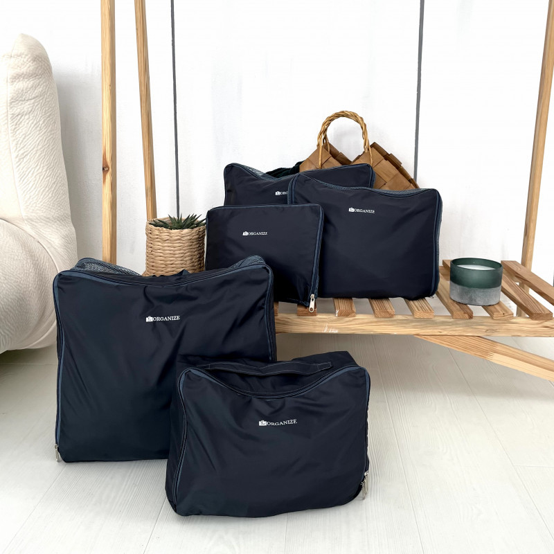 Дорожные органайзеры сумки в чемодан для вещей 5 шт C002 (Серый) Сумы - изображение 1