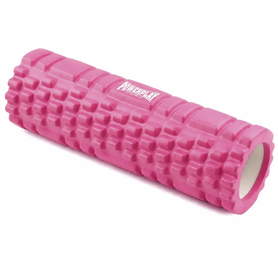 Масажний ролик (роллер) PowerPlay 4342 Massage Roller Рожевий (30x10см.) Кам'янське