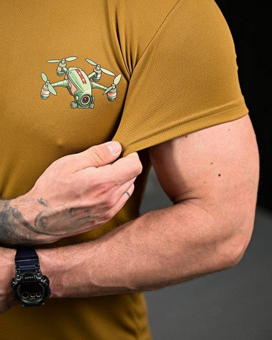 Тактическая потоотводящая футболка Ховайся coyot ПП7720 Одесса - изображение 16