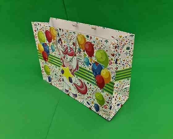 Паперовий великий горизонтальний пакет 36/22/10 (артBG-024) (12 шт.) Харків