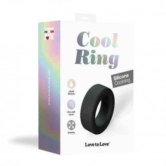 Эрекционное кольцо широкое Love To Love COOL RING - BLACK ONYX Sex Aura Киев