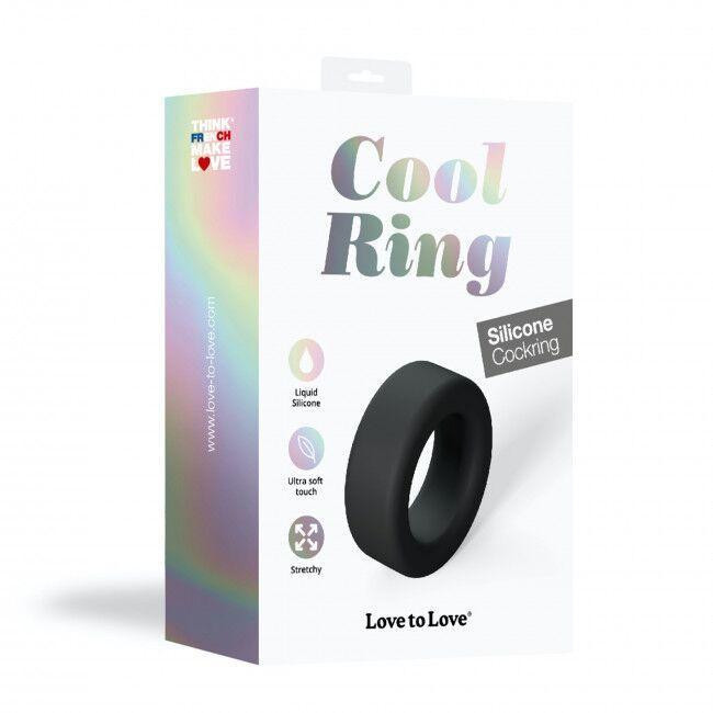 Эрекционное кольцо широкое Love To Love COOL RING - BLACK ONYX Sex Aura Киев - изображение 6