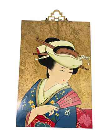 Картинна панно настенная Китаянка с веером Киев