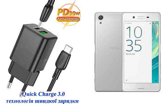 Зарядное устройство Dual Port 30W для смартфона Sony Xperia X Dual F5122 Киев