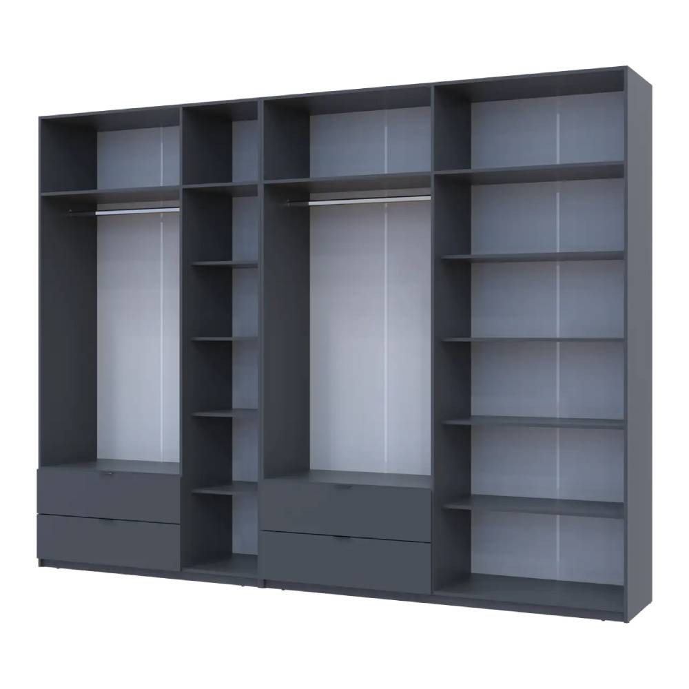 Шафа для одягу Doros Лукас Графіт 3+4 ДСП 280х50х240 DRS-011696 (42005121) Львів - фото 3