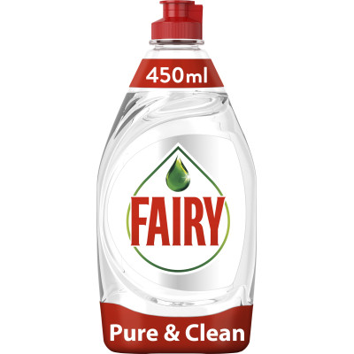 Засіб для ручного миття посуду Fairy Pure &amp; Clean 450 мл (8001090837424) Вінниця - фото 1