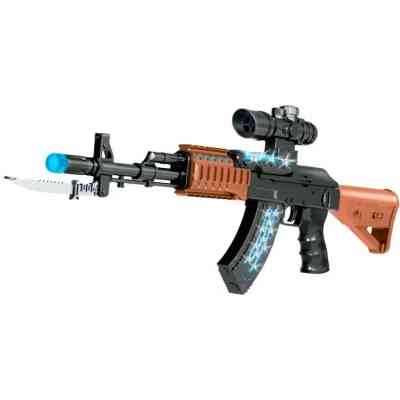 Іграшкова зброя ZIPP Toys Автомат світлозвуковою AK47, чорний (827B) Вінниця