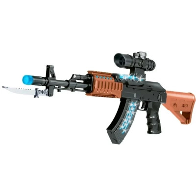 Іграшкова зброя ZIPP Toys Автомат світлозвуковою AK47, чорний (827B) Вінниця - фото 1