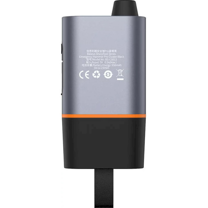 Автомобільний рятувальний молоток Baseus SharpTool Series Emergency Hammer Pro C10934401111-00 (Чорний) Миколаїв - фото 6