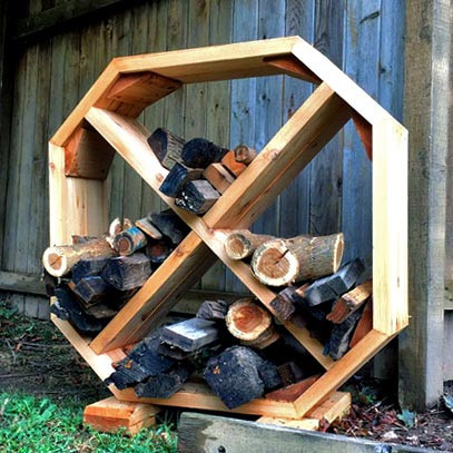Дровница деревянная 