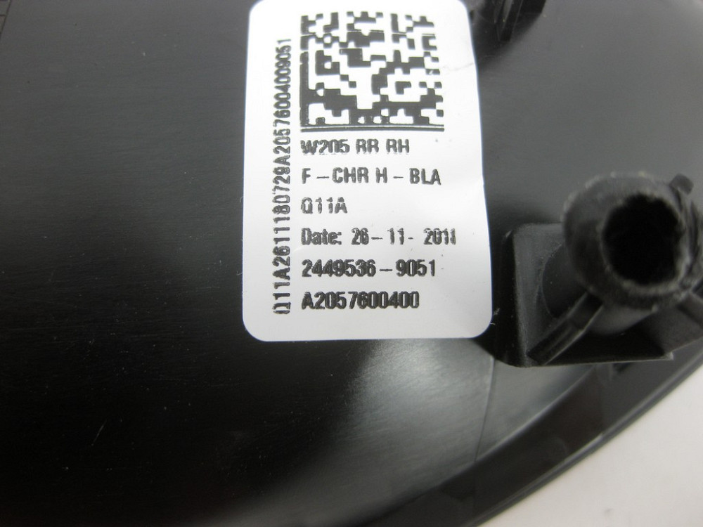 Mercedes-Benz  A2057600400 9051 Внутрішня ручка чорна відкриття задніх правих дверей C-Class W205 GLC X253 EQC N293 C-class Estate S205 Одеса - фото 10