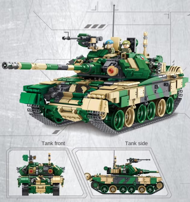 Конструктор ігровий дитячий.Танк військовий T-90 1773 на деталі Кам'янець-Подільський - фото 7