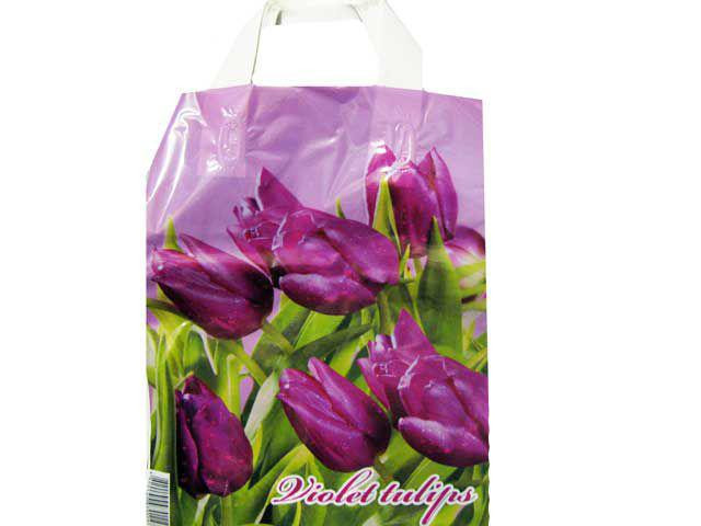 Пакет ламінований з петльовою ручкою м "Фіолетові тюльпани" 2444 (23х29) 50мк ДПА (50 шт) Харків - фото 1