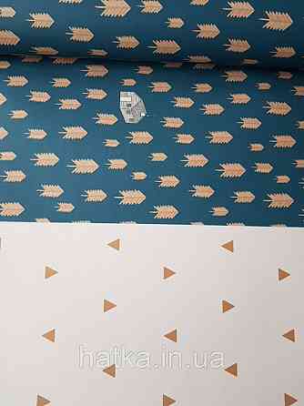 Шпалери флізелінові дитячі Caselio Our Planet 0.53х10 геометрія трикутники коричневі на білому Київ