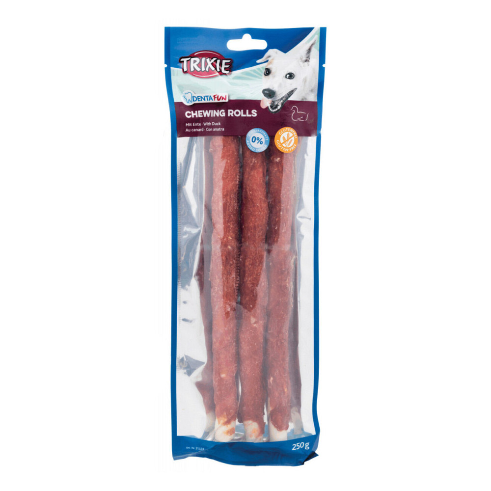 Ласощі для собак Trixie (TX-31328) DentaFun Duck Chewing Rolls жувальні палички з качкою 28 см (3 шт/250 г) Вінниця - фото 1