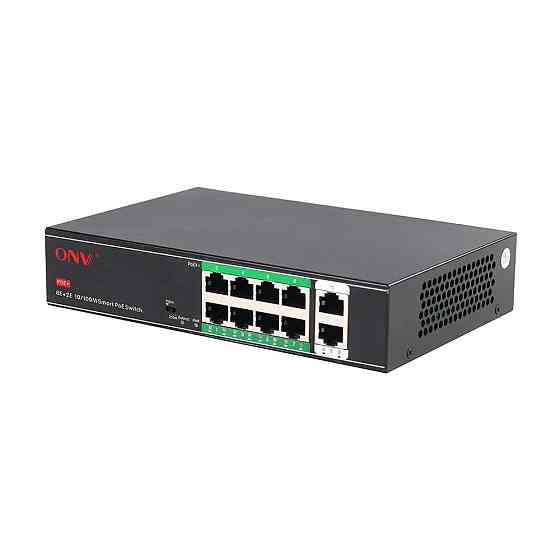 PoE-комутатор некерований 10-портовий ONV-H1108PSD з 8 портами PoE (73-00060) Київ