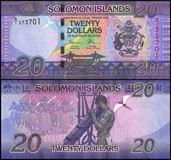 Solomon Islands Соломоновы О-ва Соломоны - 20 Dollars 2016 2017 UNC Полтава