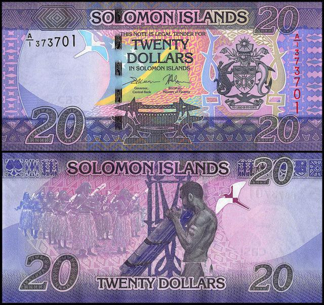 Solomon Islands Соломонові О-ва Соломоны - 20 Dollars 2016 2017 UNC Полтава - фото 1