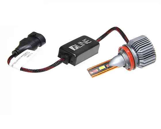 Комплект светодиодных ламп QLine Ultra +200% H11 (H8/H9/H16) 55W 6000K 12V (2 шт) Харьков