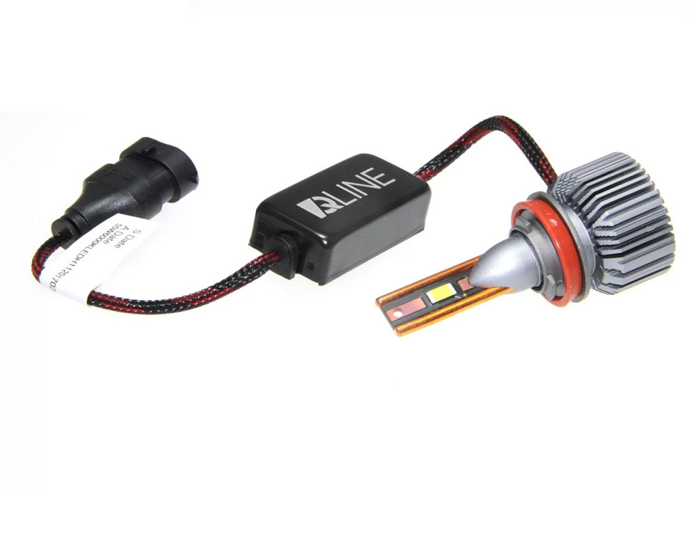 Комплект светодиодных ламп QLine Ultra +200% H11 (H8/H9/H16) 55W 6000K 12V (2 шт) Харьков - изображение 4