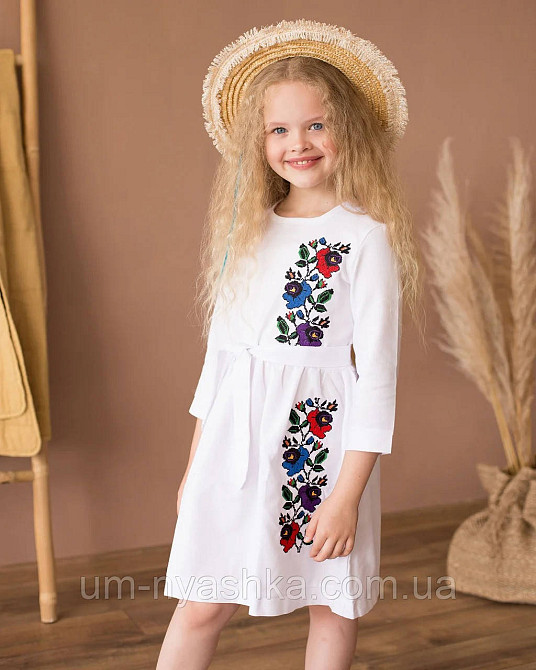 Детское платье-вышиванка вышитое платье 