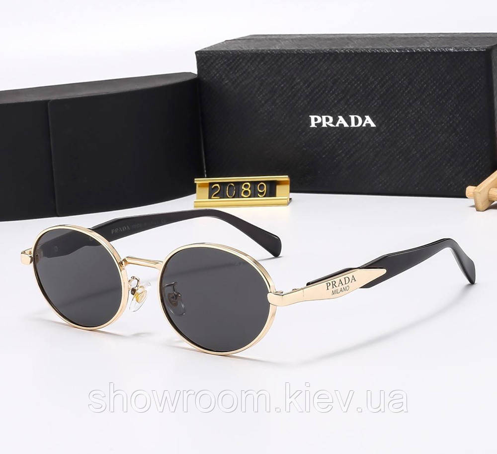 Жіночі сонцезахисні окуляри PR 8007 gold Київ - фото 2