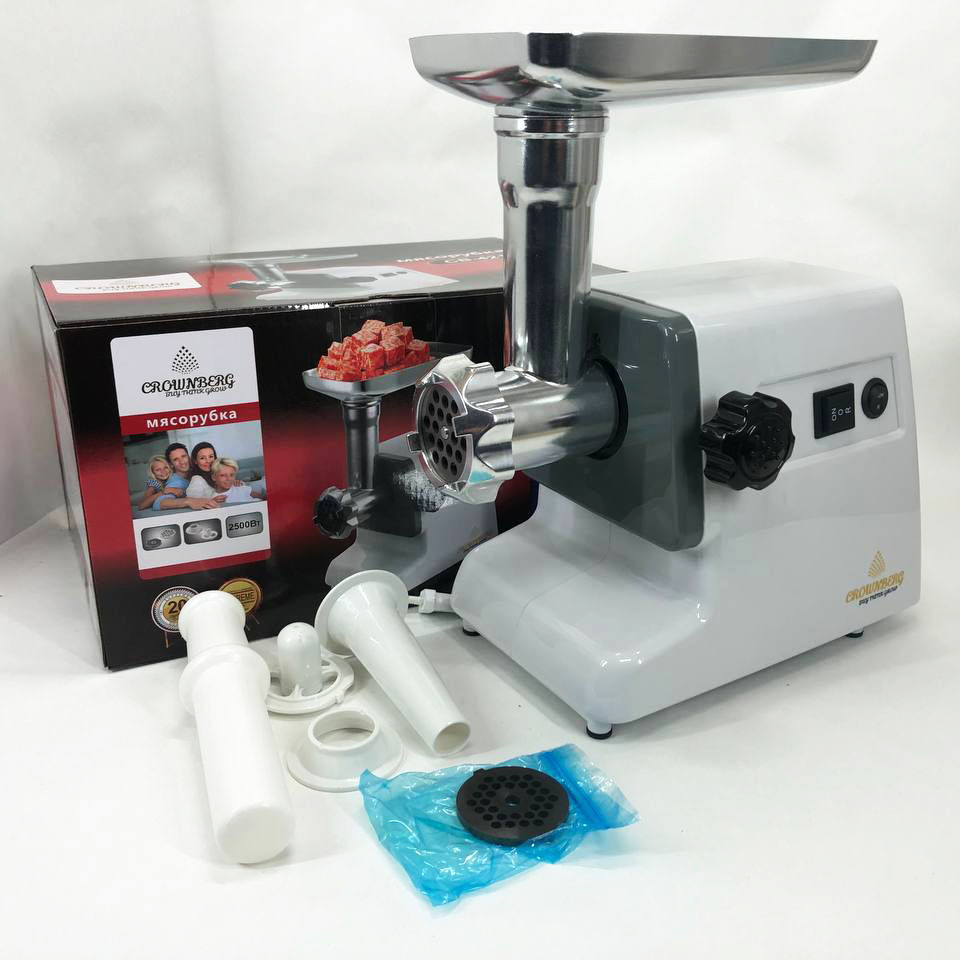 Топ мясорубок Crownberg CB-4211 2500Вт, Портативная мясорубка для кухни, Электромясорубка помощница OT-92 Львов - изображение 8